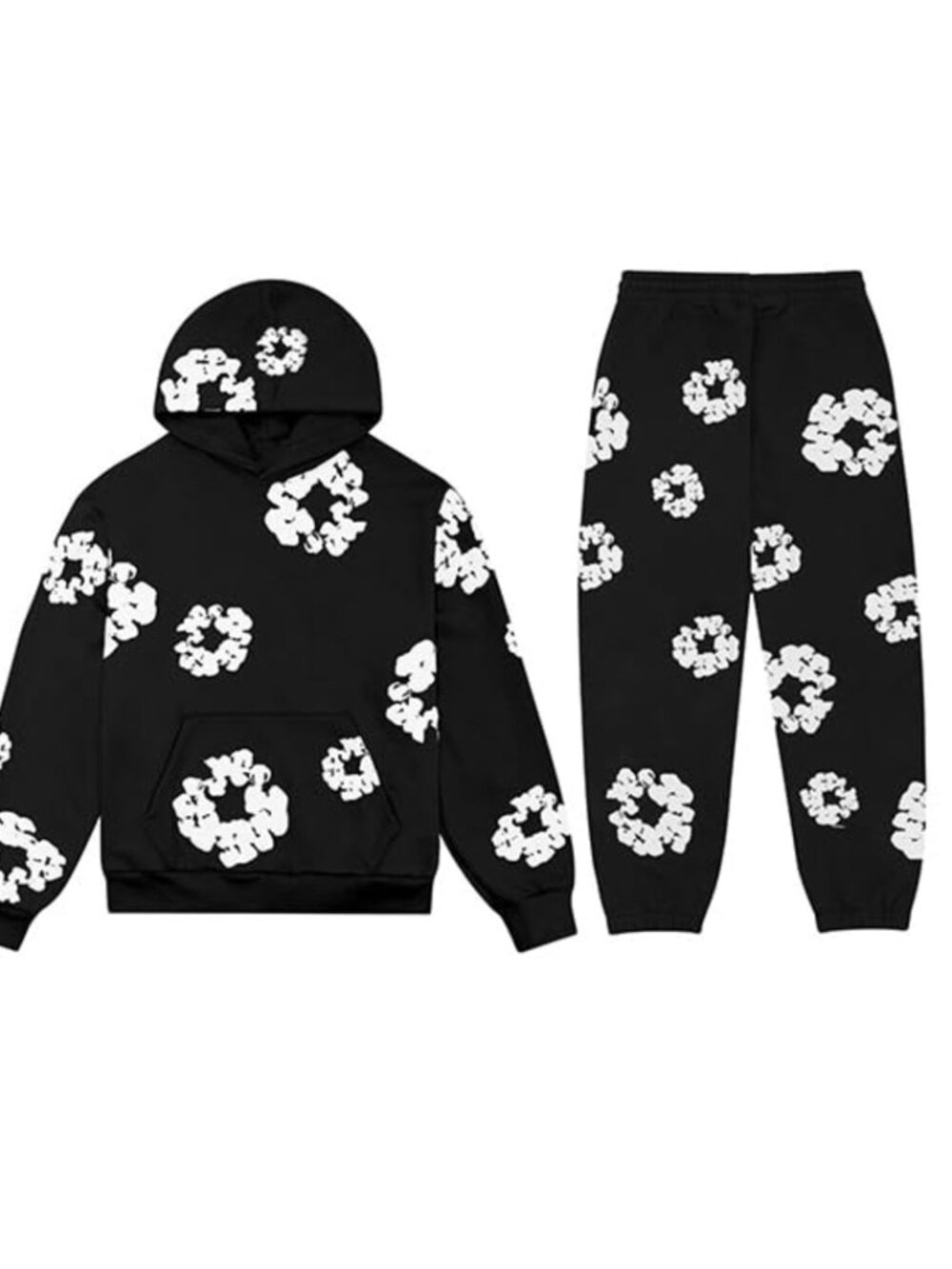 Oversized Shark Print Pullover Sweater